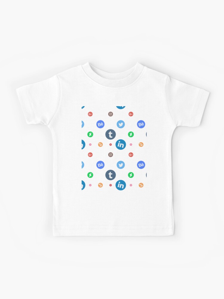 social media icons Kids T Shirt