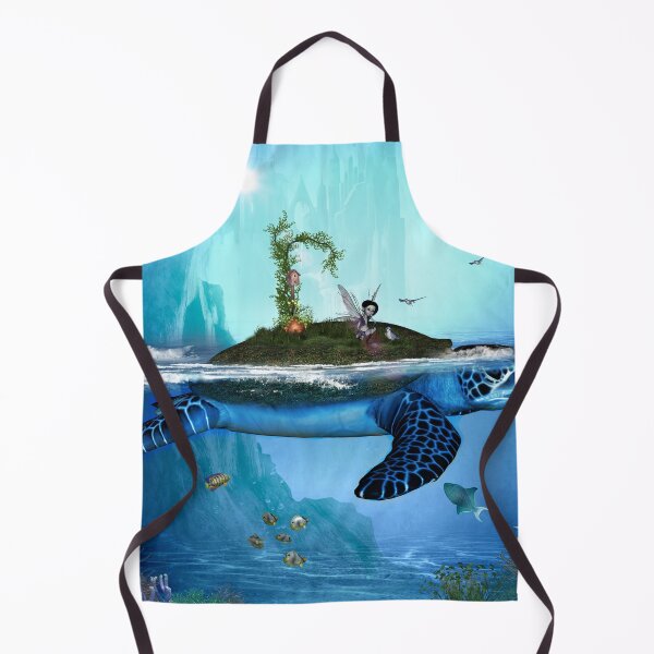 Item preview, Fantasy turtle in the sea with fairy and bird designed and sold by nicky2342.