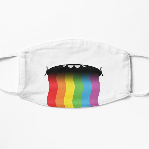 Rainbow Barf Face Masks Redbubble - rainbow barf roblox