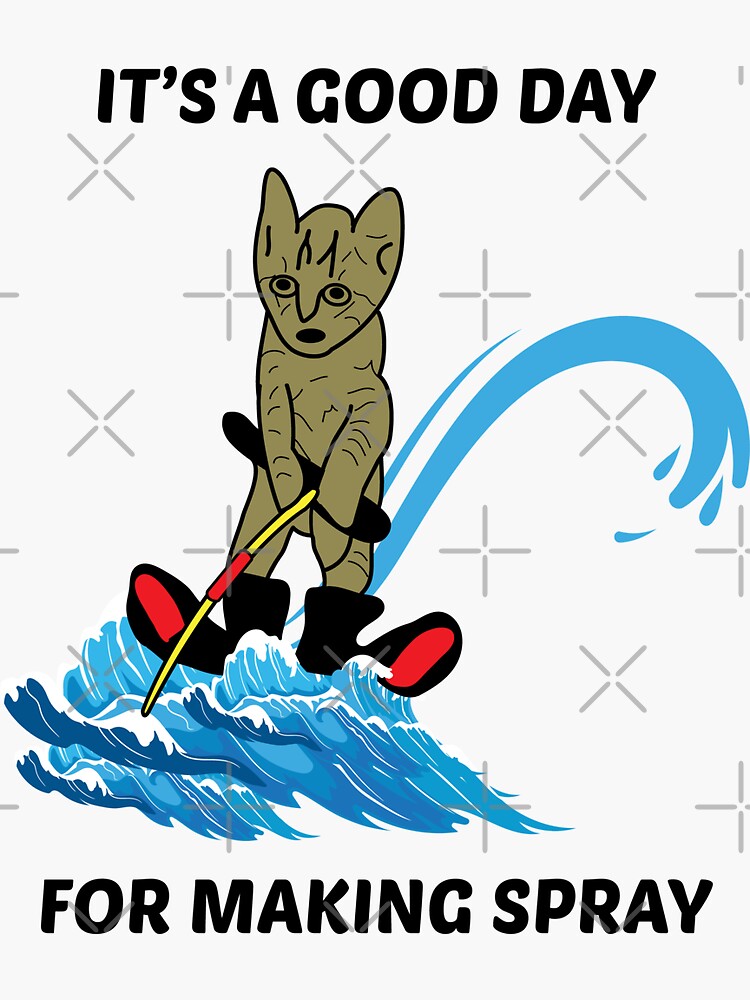 Sticker for Sale mit Wasserski Ski Katze Haustier Liebhaber Tier Lustige  Meme von TastefulTees