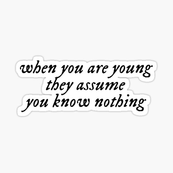 Folklore Cardigan Quote Sticker
