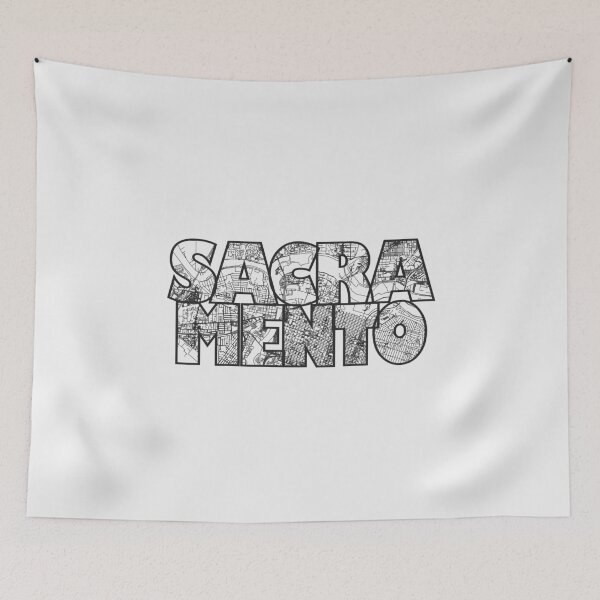 Item preview, Sacramento CA Street Map designed and sold by thestreetslocal.