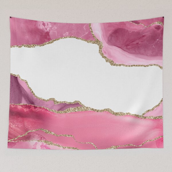 Item preview, Pink Blush Faux Agate Marble Landscape I designed and sold by MysticMarble.