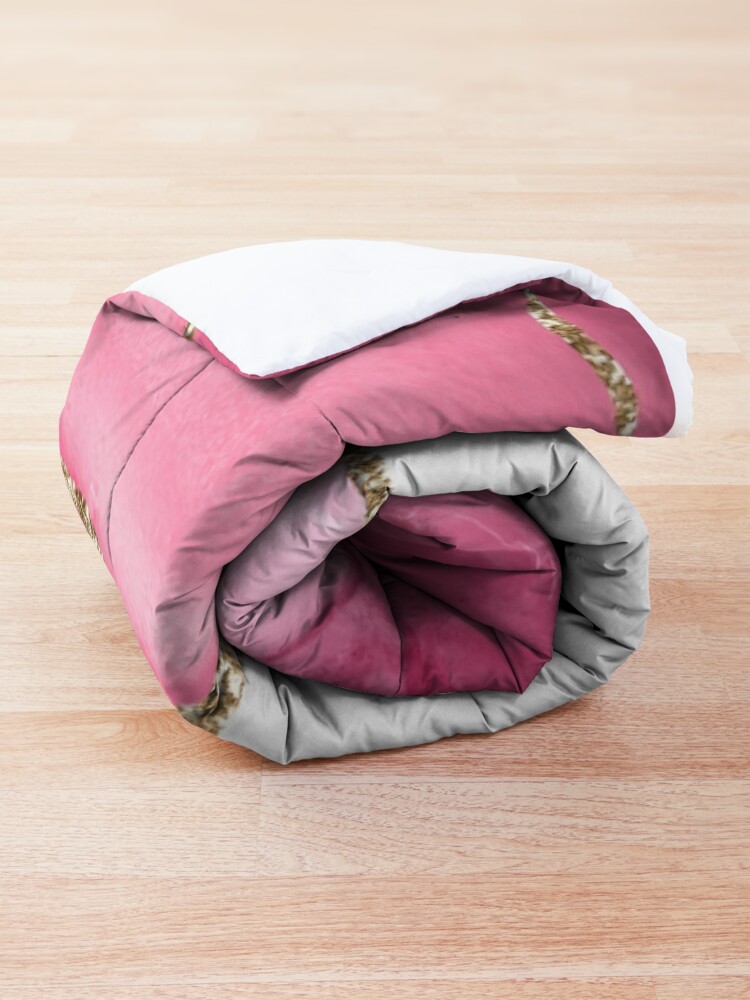 Alternate view of Pink Blush Agate Marble Landscape I Comforter