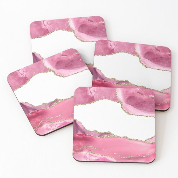 Item preview, Pink Blush Faux Agate Marble Landscape I designed and sold by MysticMarble.
