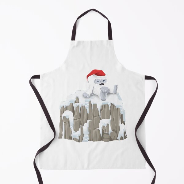 Item preview, Winter Design - Kawaii Little Yeti On Snowy Mountain Pick with Santa Hat designed and sold by talgursmusthave.
