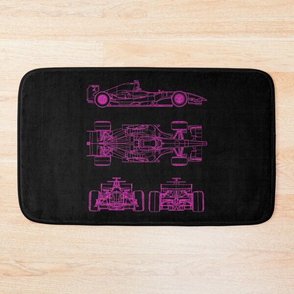 Item preview, Racing car blueprint project pink  designed and sold by ideasfinder.