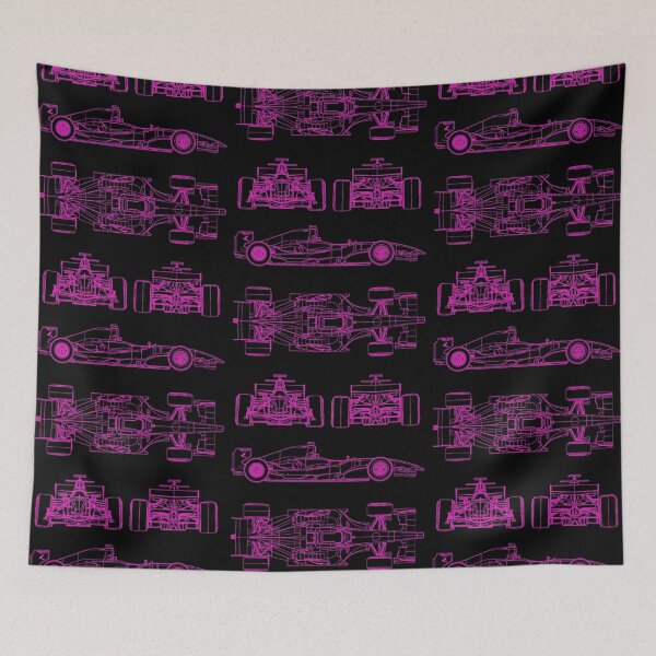 Item preview, Racing car blueprint project pink  designed and sold by ideasfinder.