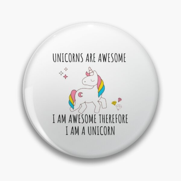 Item preview, Unicorns Are Awesome, I Am Awesome, Therefore I am A Unicorn , Womens Unicorns are Awesome Funny T-Shirt I'm a Unicorn Rainbow Tee , Gift for her  designed and sold by Just Smile.