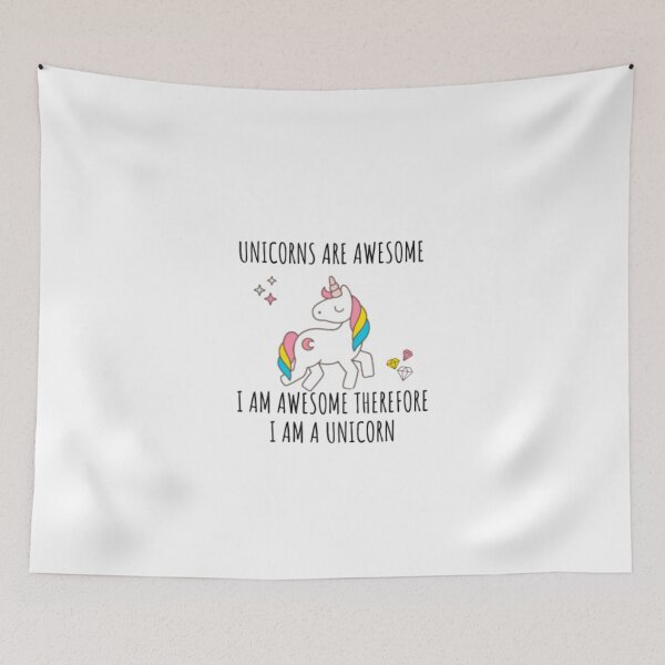 Item preview, Unicorns Are Awesome, I Am Awesome, Therefore I am A Unicorn , Womens Unicorns are Awesome Funny T-Shirt I'm a Unicorn Rainbow Tee , Gift for her  designed and sold by Just Smile.