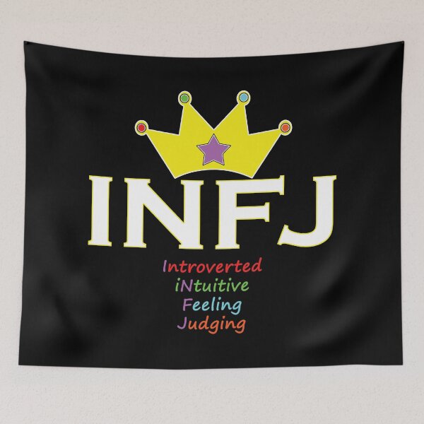 Item preview, INFJ - Typography Design designed and sold by art-by-shadab.