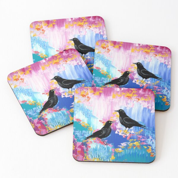 Item preview, Crows and Bright Abstract Colours designed and sold by CatherineJacobs.