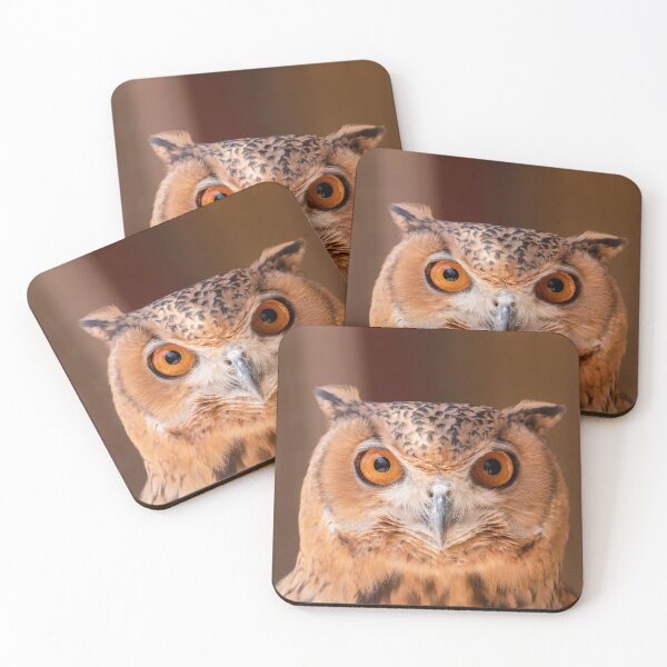 Item preview, An owl with piercing eyes designed and sold by Itsgrimupnorth.