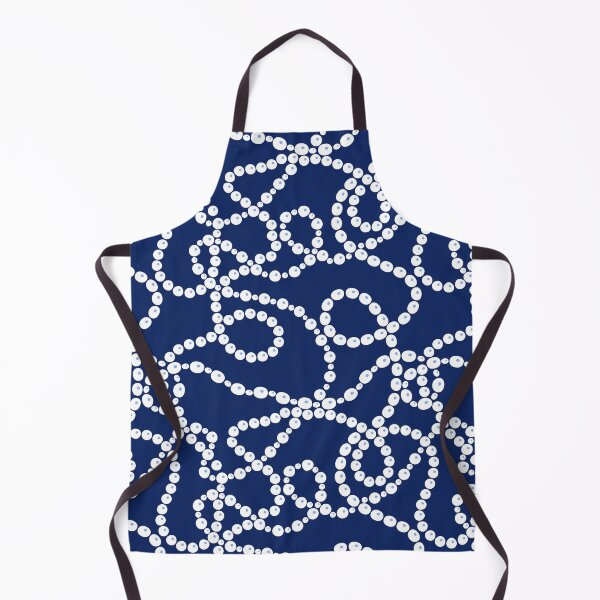 Item preview, Blue and white tangled pearl necklaces designed and sold by natalyon.