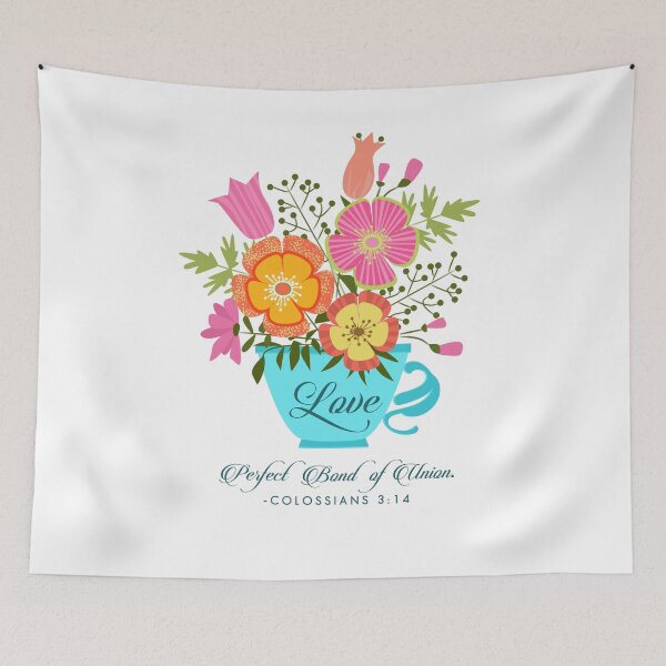Item preview, Love is a Perfect Bond of Union - Cup and Flower designed and sold by Yesido.