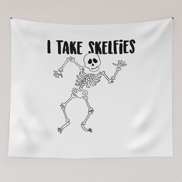 Item preview, I Take Skelfies - Funny Dancing X-Ray Tech Skeleton designed and sold by GriffsGraphix.