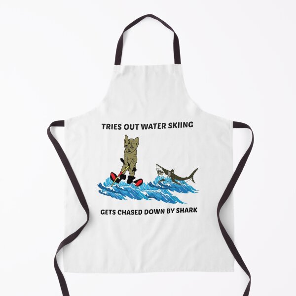 Item preview, Water Skiing Ski Cat Shark Pet Animal Funny Gift designed and sold by TastefulTees.