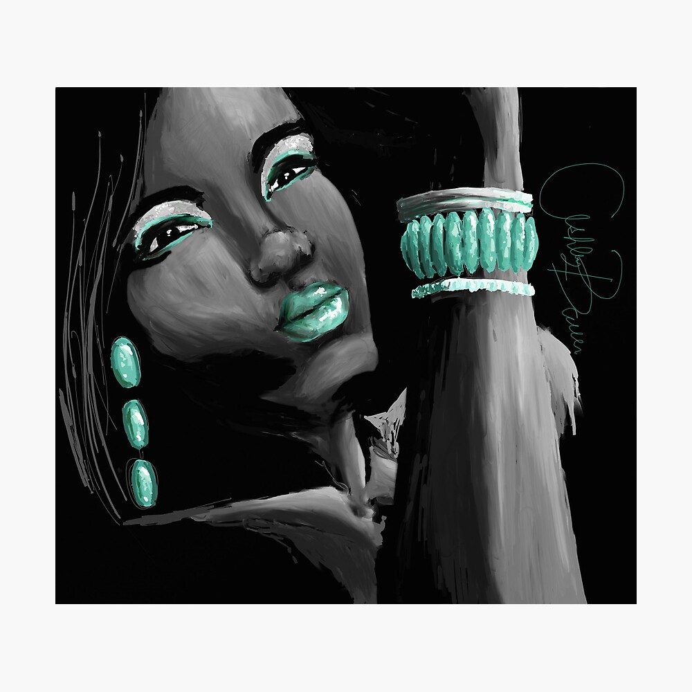 Dash of Teal Poster