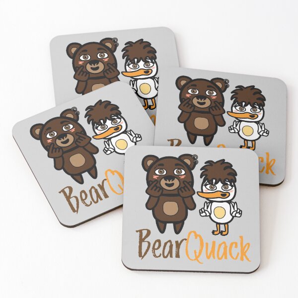 Item preview, BearQuack heart and peace designed and sold by BearQuack.