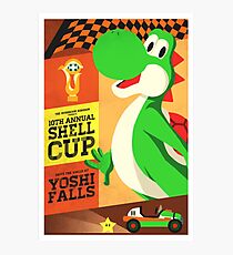 Yoshi Mario Kart Photographic Print