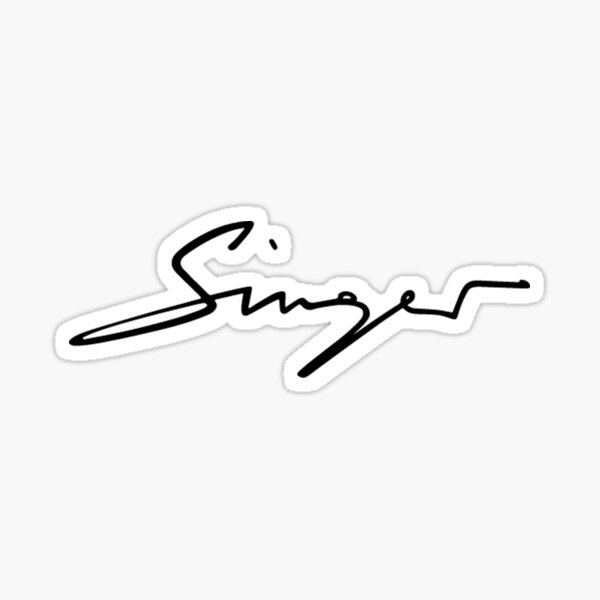 Singer Porsche car California Sticker