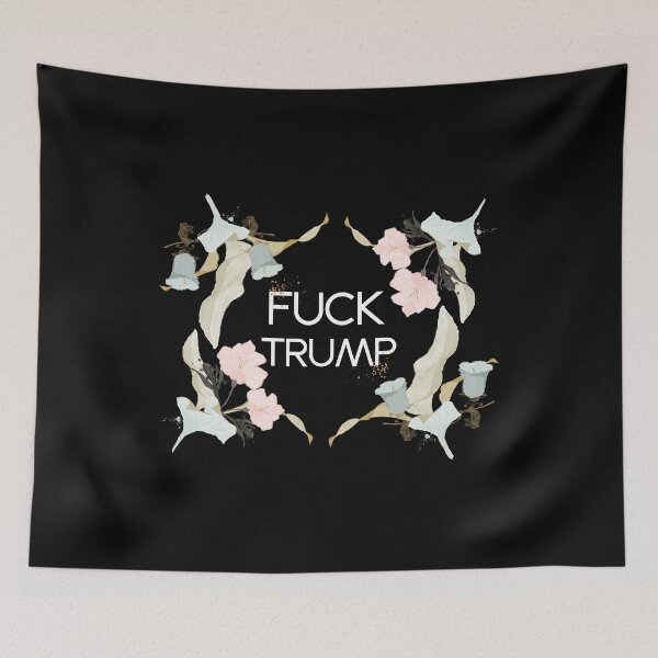 Item preview, Fuck Trump Floral designed and sold by Alaadin Bendali Braham.