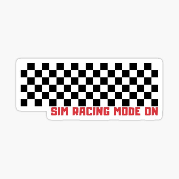 MODE SIM RACING ACTIVÉ! Sticker