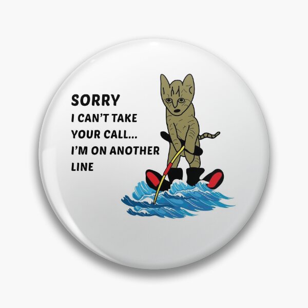 Item preview, Water Skiing Ski Cat Pet Lovers Funny Meme designed and sold by TastefulTees.