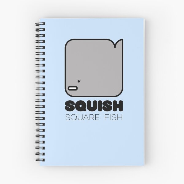 Item preview, Fish Squish Square Fish Powder Blue designed and sold by Quooki.