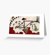 Cyclostract: Bikes without Boundries Greeting Card