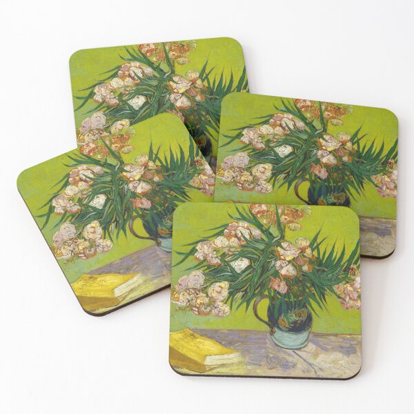 Artikelvorschau, Stilleben mit Oleander und Büchern - Vincent van Gogh entworfen und verkauft von TemporaryArt.