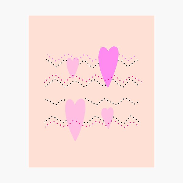 Item preview, Pink Heart  Dots Abstract designed and sold by StylieEllie.