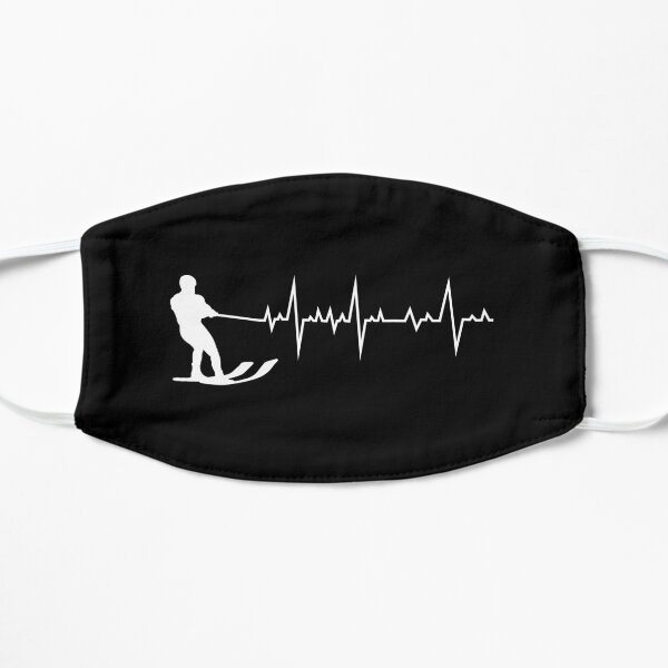 Water Skiing Heartbeat Ski Sports Lover Gift Mask