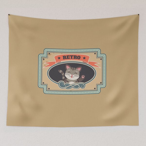 Item preview, International Cat Day - Retro cat designed and sold by Smart Side.