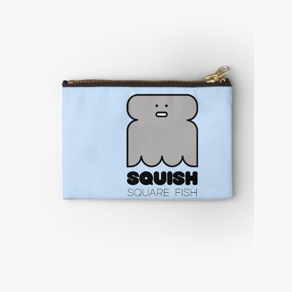 Item preview, Squish Square Fish Powder Blue designed and sold by Quooki.
