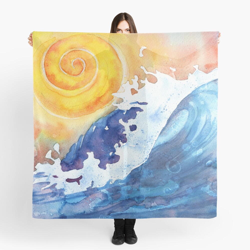 Ocean Wave Scarf