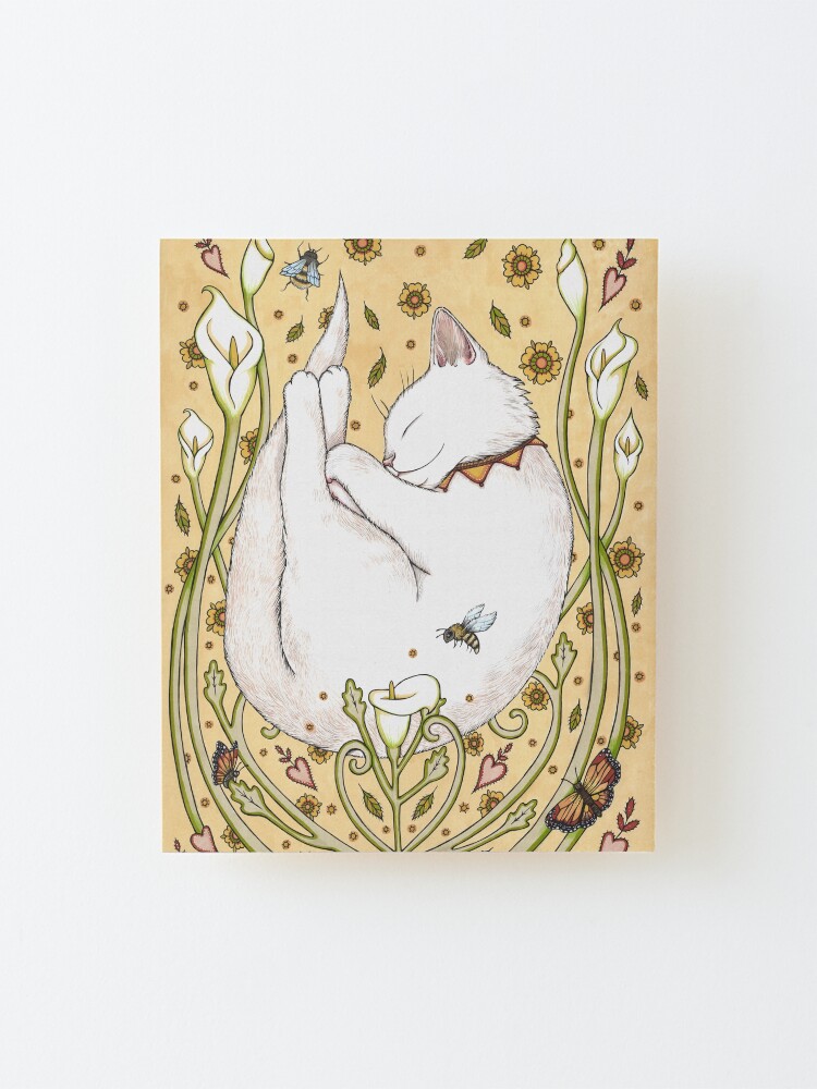 Alternate view of Butterflies and Bees Mounted Print