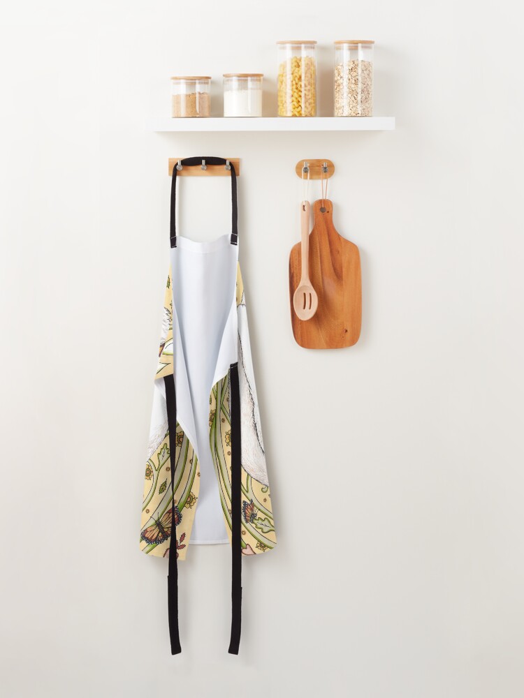 Alternate view of Butterflies and Bees Apron