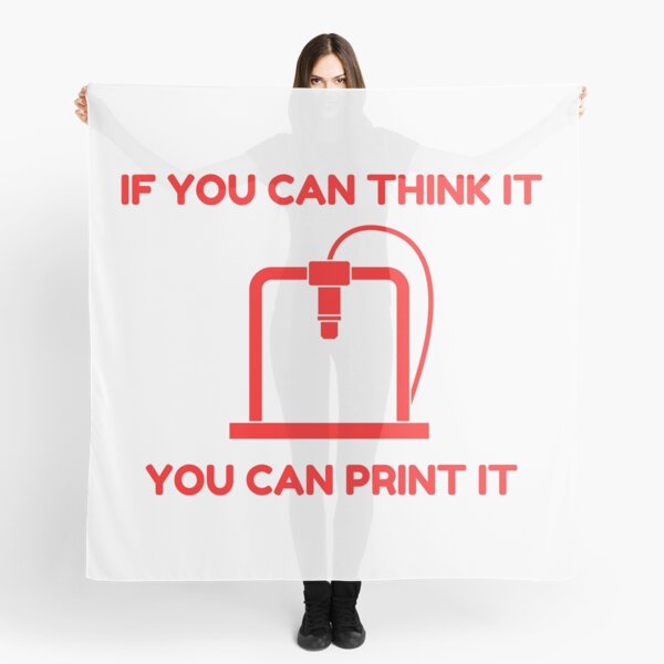 Item preview, If you can think it you can 3D print it - Funny 3D printing designed and sold by GeniusEngineer.