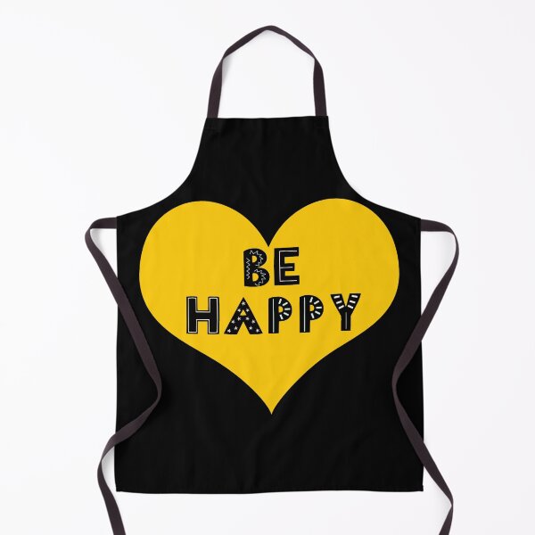 Item preview, Be Happy Black and Yellow Heart designed and sold by jesscargill.