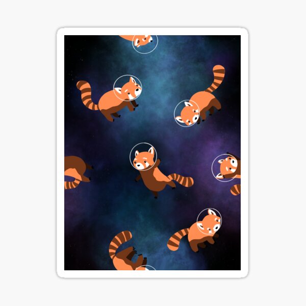 Weltraumpandas Sticker