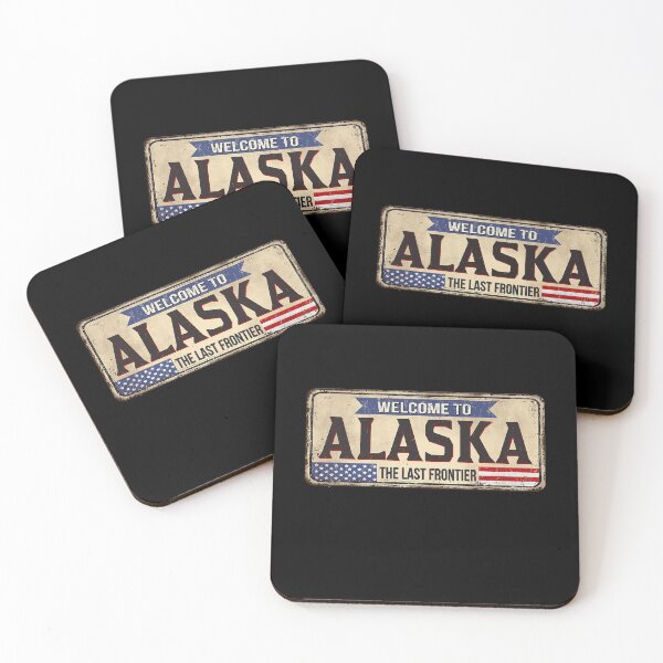 Item preview, Welcome To Alaska Rustic Vintage Sign Board designed and sold by ozumdesigns.