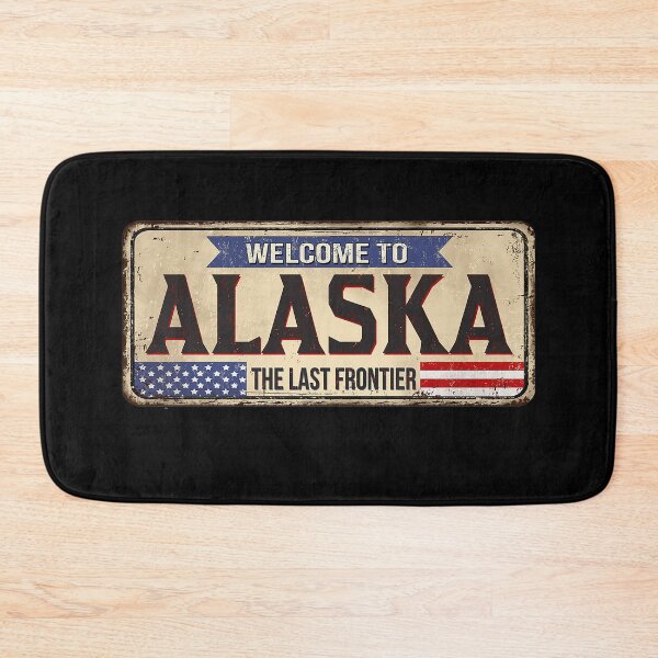 Item preview, Welcome To Alaska Rustic Vintage Sign Board designed and sold by ozumdesigns.