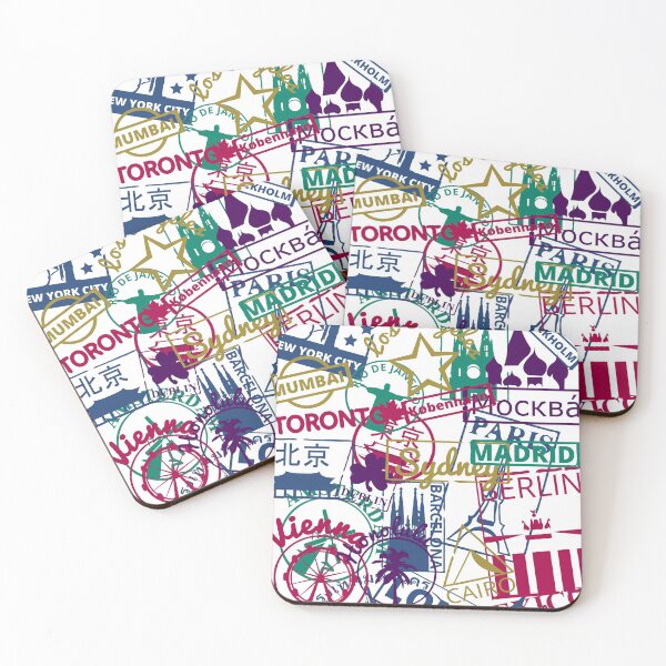 Item preview, Travel City Passport Stamps designed and sold by Travelers of the World.
