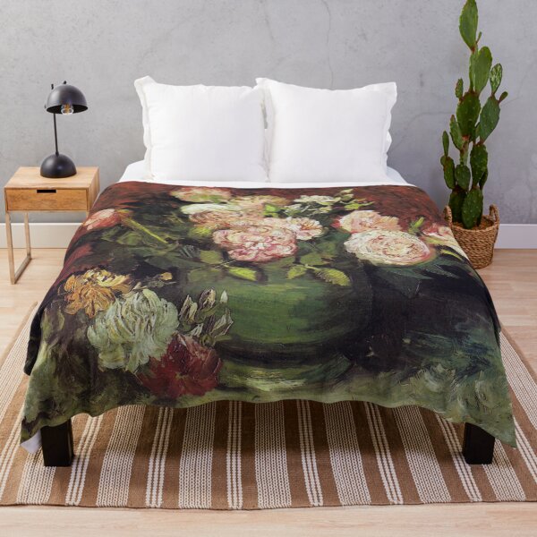 Item preview, Bowl of peonies and roses - Vincent van Gogh designed and sold by TemporaryArt.
