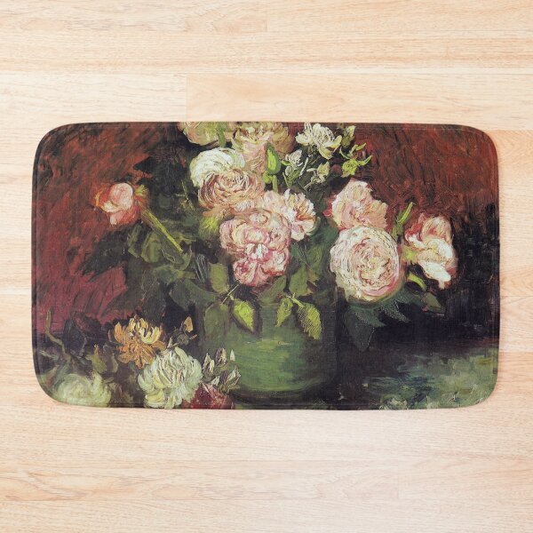 Item preview, Bowl of peonies and roses - Vincent van Gogh designed and sold by TemporaryArt.