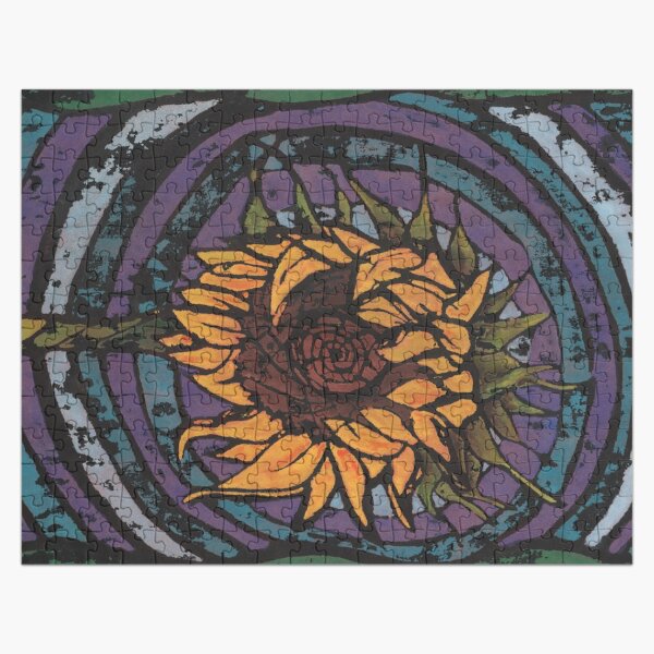 Batik Sunflower (Original Version) Jigsaw Puzzle