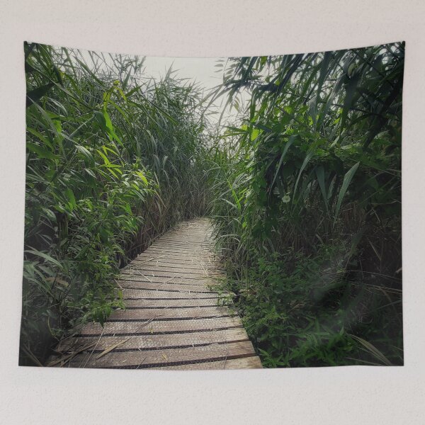 Item preview, Mysterious Wooden Bridge in Nature designed and sold by CokeyPanda.