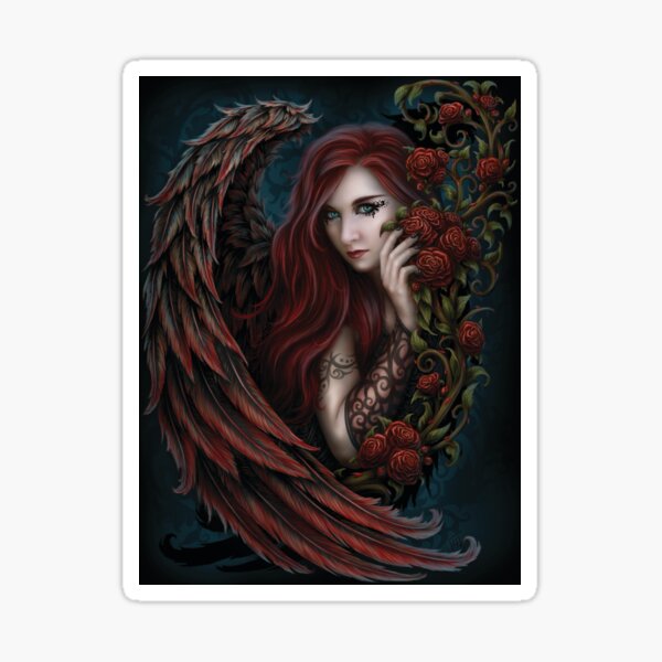 Daemon in Rosa Sticker