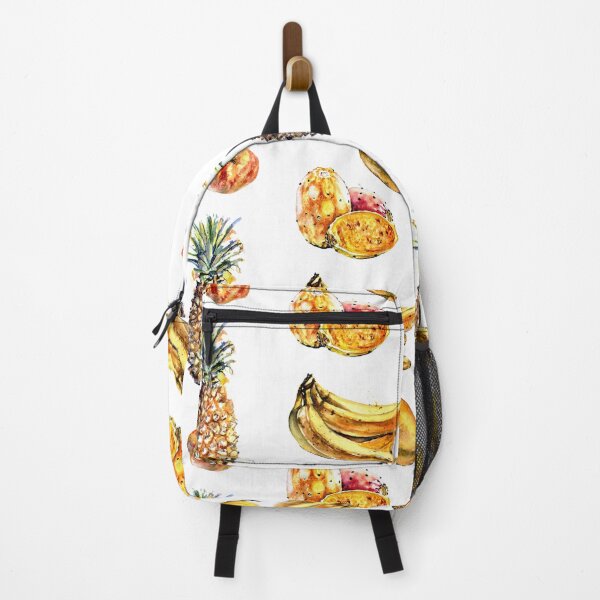 Item preview, Tropical fruit set banana peach ananas mango opuntia designed and sold by Zavyalova-art.